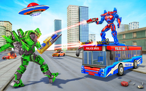 Bus Robot Car Transform War Spaceship Robot game mod screenshots 2
