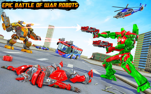 Bus Robot Car Transform War Spaceship Robot game mod screenshots 4