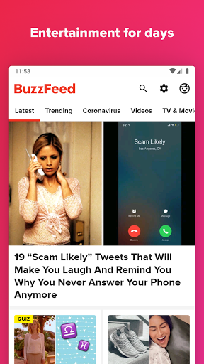 BuzzFeed News Tasty Quizzes mod screenshots 1