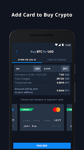 CEX.IO Cryptocurrency Exchange mod screenshots 2