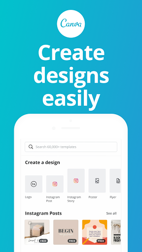 Canva Graphic Design Video Collage Logo Maker mod screenshots 1