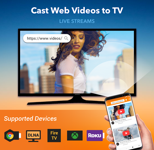 Cast to TV Chromecast Roku Fire TV Xbox IPTV mod screenshots 1