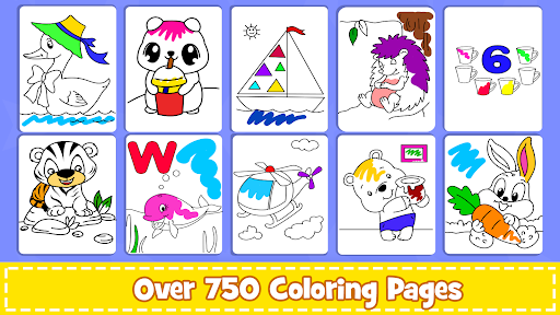Coloring Games PreSchool Coloring Book for kids mod screenshots 1