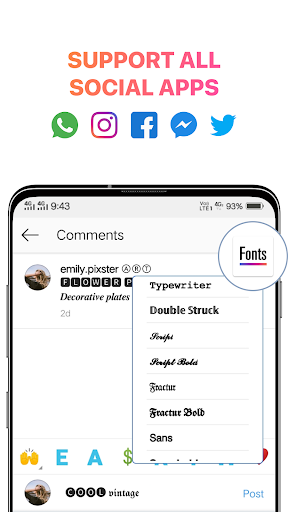 Cool Fonts for Instagram – Stylish Text Fancy Font mod screenshots 2