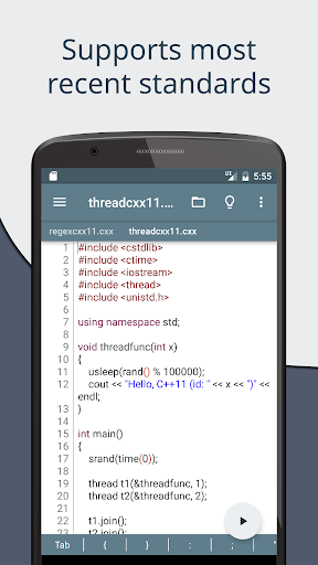 Cxxdroid – C compiler IDE for mobile development mod screenshots 2