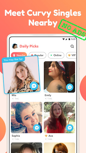 Dating Meet Curvy Singles. Match amp Date WooPlus mod screenshots 3