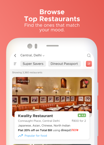 DineoutFind Restaurants Deals amp Assured Cashback mod screenshots 2