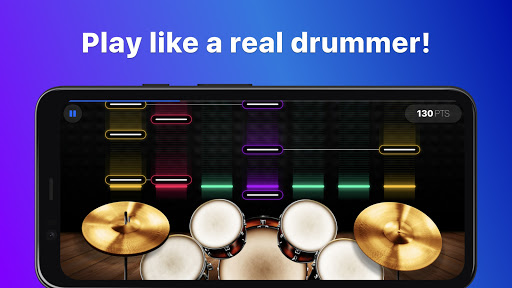 Drums real drum set music games to play and learn mod screenshots 2