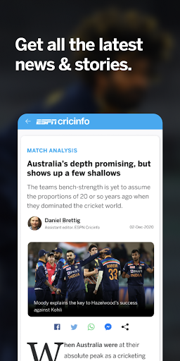 ESPNCricinfo – Live Cricket Scores News amp Videos mod screenshots 4