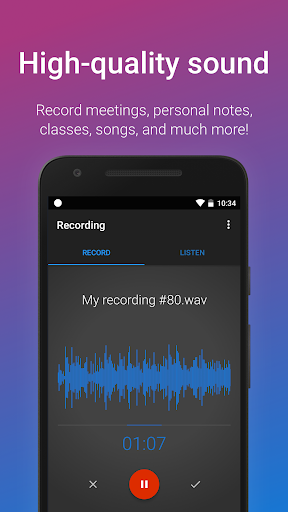 Easy Voice Recorder mod screenshots 2