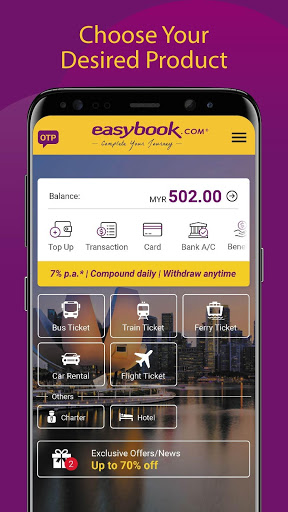 Easybook – Bus Train Ferry Flight amp Car Rental mod screenshots 2