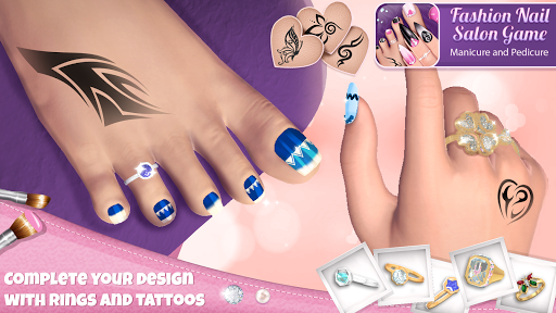 Fashion Nail Salon Game Manicure and Pedicure App mod screenshots 3