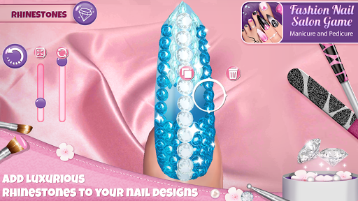 Fashion Nail Salon Game Manicure and Pedicure App mod screenshots 4