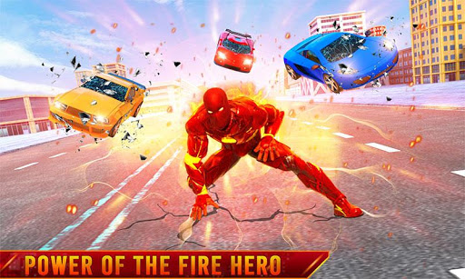 Flying Fire Hero Robot Transform Robot Games mod screenshots 3