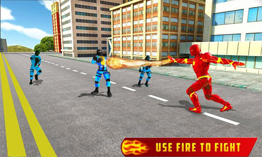 Flying Fire Hero Robot Transform Robot Games mod screenshots 4