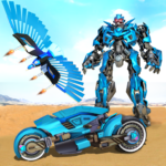Flying Jet Police, Eagle Bike, Robot Hero Games MOD