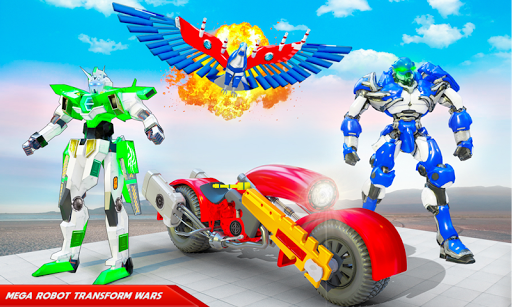 Flying Jet Police Eagle Bike Robot Hero Games mod screenshots 1