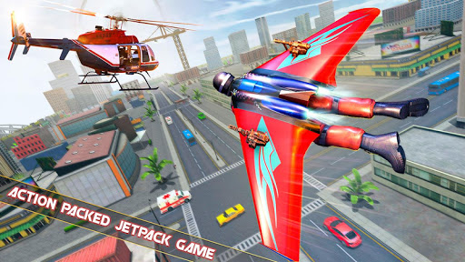 Flying Jetpack Hero Crime 3D Fighter Simulator mod screenshots 1