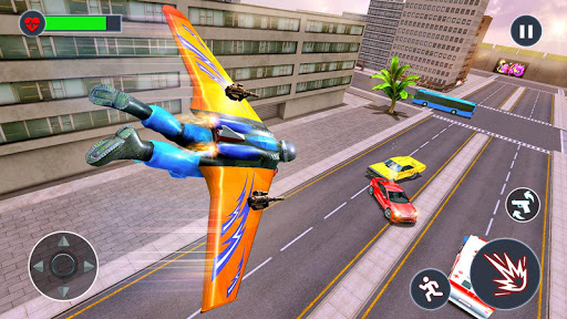 Flying Jetpack Hero Crime 3D Fighter Simulator mod screenshots 2