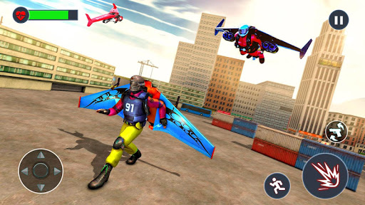 Flying Jetpack Hero Crime 3D Fighter Simulator mod screenshots 3