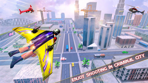 Flying Jetpack Hero Crime 3D Fighter Simulator mod screenshots 4