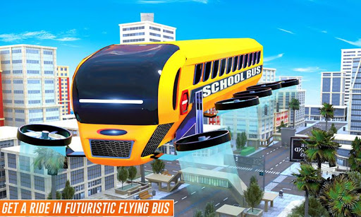 Flying School Bus Robot Hero Robot Games mod screenshots 5