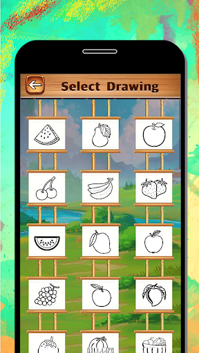 Fruits Coloring Book amp Drawing Book mod screenshots 2