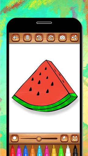 Fruits Coloring Book amp Drawing Book mod screenshots 5