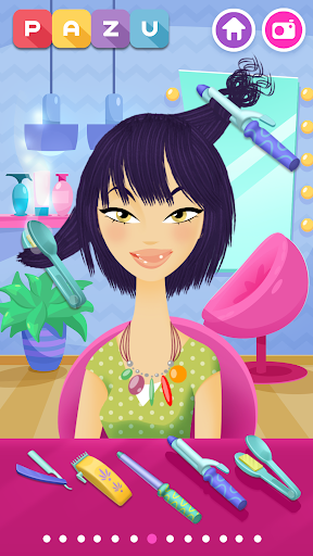 Girls Hair Salon – Hairstyle makeover kids games mod screenshots 2