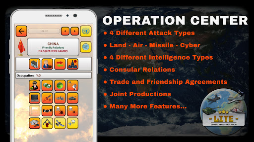 Global War Simulation LITE – Strategy War Game mod screenshots 2