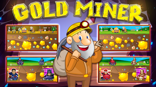Gold Miner Classic Gold Rush – Mine Mining Games mod screenshots 1