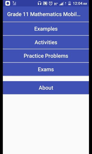 Grade 11 Mathematics Mobile Application mod screenshots 1