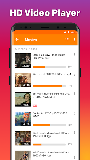HD Video Player mod screenshots 1