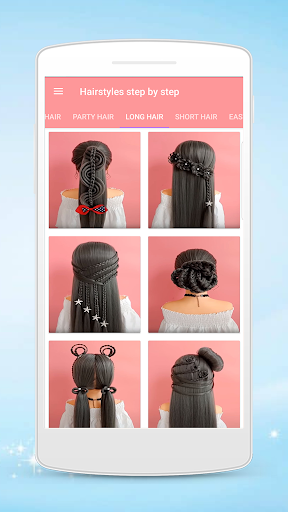 Hairstyles step by step for girls mod screenshots 1