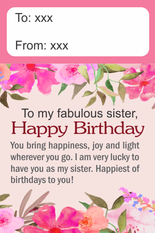 Happy Birthday Sister Greetings mod screenshots 1