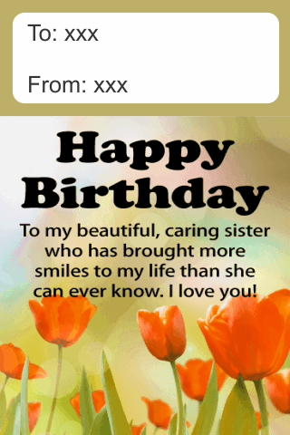 Happy Birthday Sister Greetings mod screenshots 3