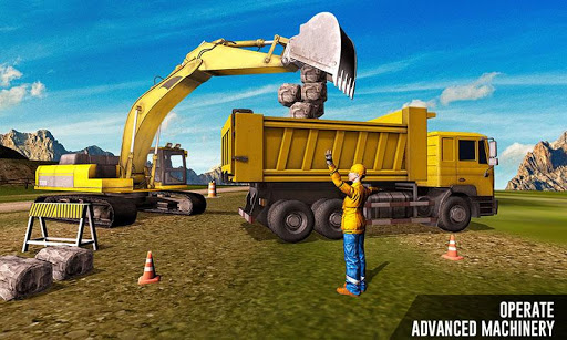 Heavy Excavator Construction Simulator Crane Game mod screenshots 1