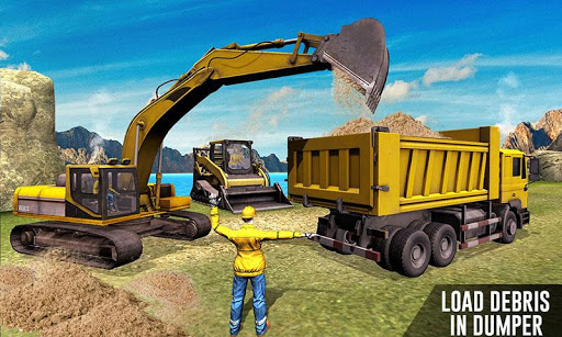 Heavy Excavator Construction Simulator Crane Game mod screenshots 4