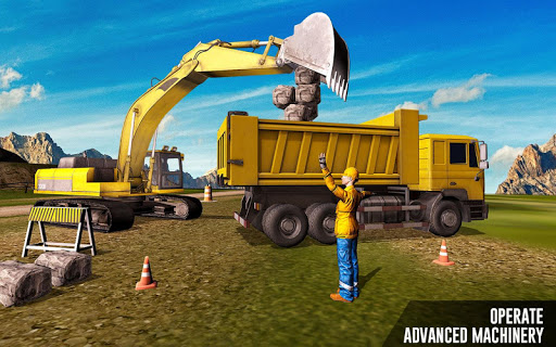 Heavy Excavator Construction Simulator Crane Game mod screenshots 5