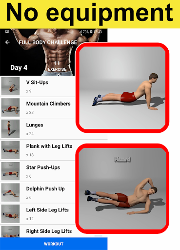 Home Workouts – No equipment – Lose Weight Trainer mod screenshots 2