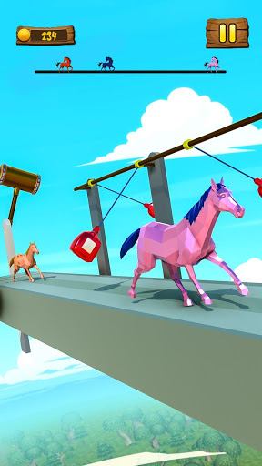 Horse Run Colours Fun Race 3D Games mod screenshots 1