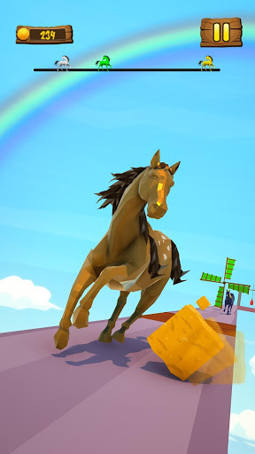 Horse Run Colours Fun Race 3D Games mod screenshots 5