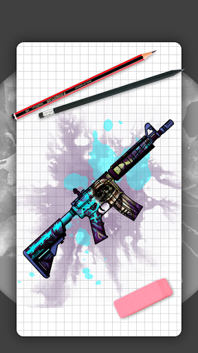 How to draw weapons. Step by step drawing lessons mod screenshots 1