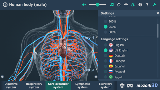 Human body male educational VR 3D mod screenshots 2