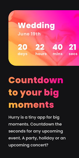 Hurry – Countdown to BirthdayVacation amp Widgets mod screenshots 1