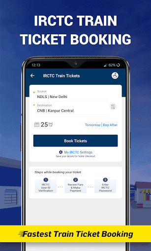 IRCTC Ticket Train Status Railway App RailYatri mod screenshots 2