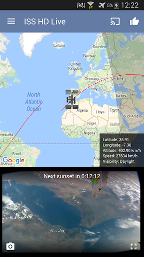 ISS Live Now Live HD Earth View and ISS Tracker mod screenshots 1