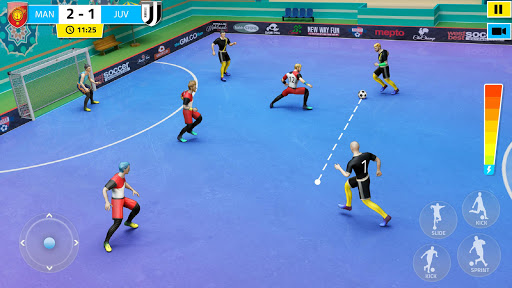 Indoor Soccer Games Play Football Superstar Match mod screenshots 1