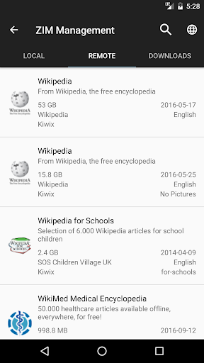 Kiwix Wikipedia offline mod screenshots 1