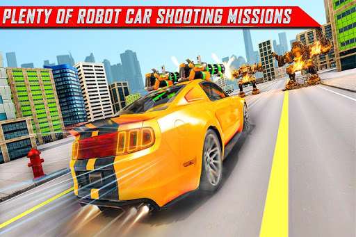 Lion Robot Car Transforming Games Robot Shooting mod screenshots 5
